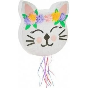 GoDan Piniata Kitten with flowers 33x35x7, 5cm
