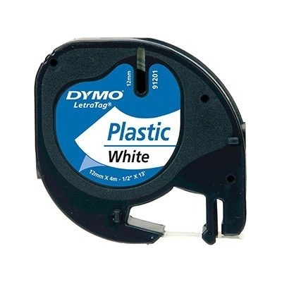 Dymo originální páska do tiskárny štítků, Dymo, 91221, S0721660, černý tisk/bílý podklad, (S0721660)
