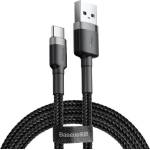 Baseus Кабел Baseus Cafule USB-C, 3A, 1m, сиво-черен (CATKLF-BG1)