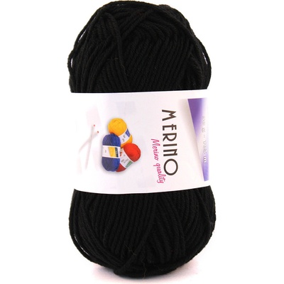 Vlnap MERINO - vlna+ akryl Merino: 14702 Černá