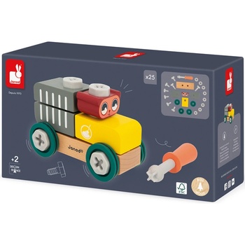 Janod Дървена количка Janod - Мече (J06458)