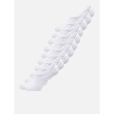 Jack and Jones Мъжки чорапи Jack and Jones 10 Pack Short Trainer Socks Mens - White