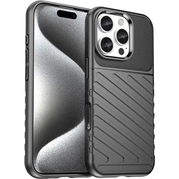 HQWear Кейс Thunder за iPhone 16 Pro, черен (Thunder case iPhone 16 Pro black)