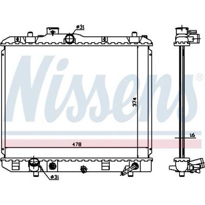 Chladič motoru NISSENS 630706