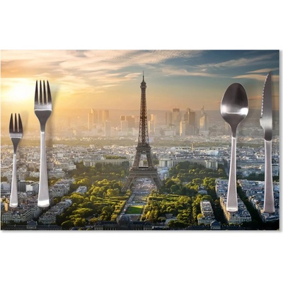 Sablio Prestieranie Paríž Eiffelova veža Skyline 40x30cm