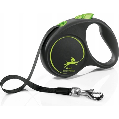 Flexi Black Design s páskou Vodítko Automatická pro psa
