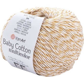 YARNART Baby Cotton Multicolor 5203 Beige Brown Плетива прежда (Baby Cotton Multicolor 5203)