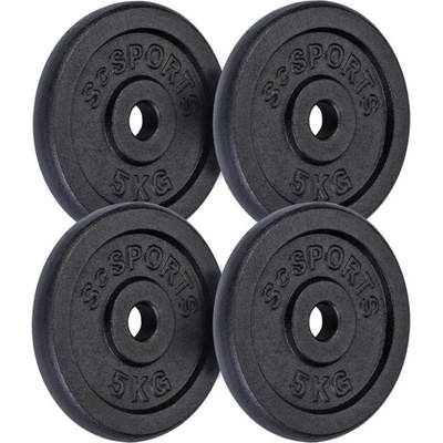 ScSPORTS liatinové kotúče sada 20 kg 30/31 mm
