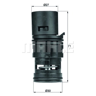 MAHLE Termostat chlazení oleje MAO TO 7 75