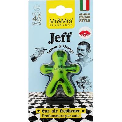 Mr&Mrs Fragrance Jeff Lemon & Orange zelená 1 ks