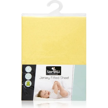Lorelli Чаршаф от трико с ластик Lorelli - 60 x 120 cm, жълт (20050070004)