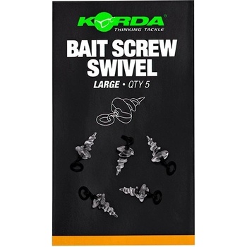 Korda Bait Screw Swivel Large 5 ks