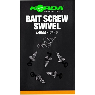 Korda Bait Screw Swivel Large 5 ks