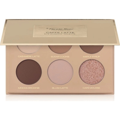 Pierre René Mocha Mousse paletka očních stínů Caffe Latte 6 x 1,3 g