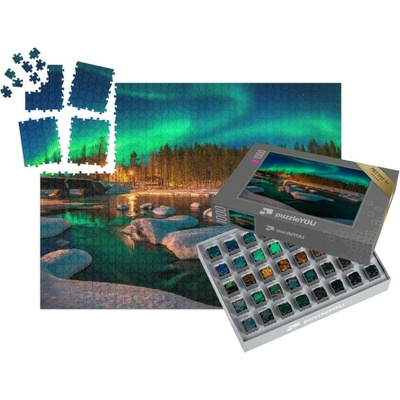 SMART SORTED® Aurora borealis polární záře 1000 dílků