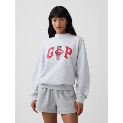 GAP Oversize mikina Brannan Bear s logem Šedá