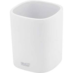 Nimco Badu - Държач за четки и стояща паста бял мат BA 28058-05 (BA 28058-05)