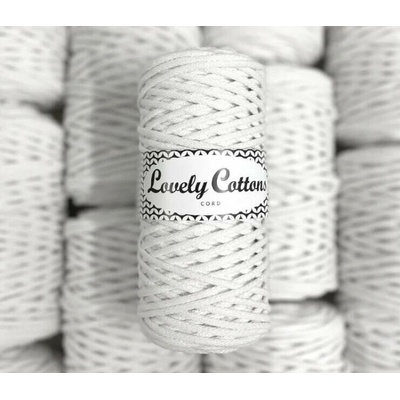 Bavlněná šňůra Lovely Cottons 3mm - Bílá