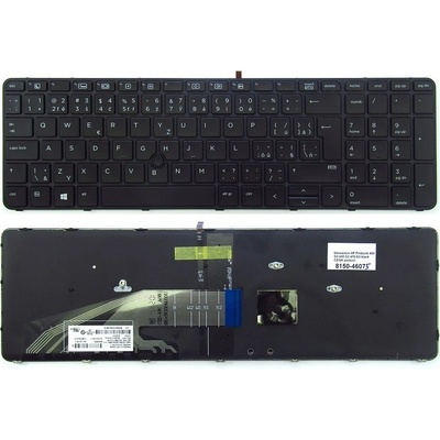 česká klávesnice HP Probook 450 G3 455 G3 470 G3 G4 650 G2 G3 655 G2 G3 černá CZ/SK podsvit + touchpoint – Sleviste.cz