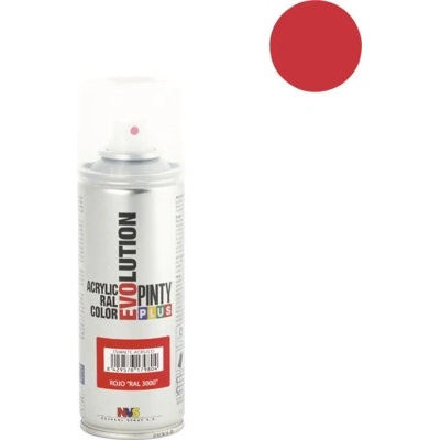 Pinty Plus Evolution akrylový sprej 200 ml RAl3000 červený