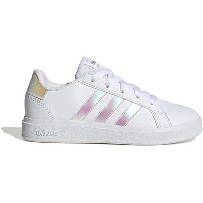 adidas Детски маратонки Adidas Girls Grand Court Trainers - White/Irides