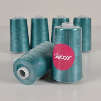 Takoy Overlock / coverlock polyesterová nit TKY 5000 barva lesní tyrkys