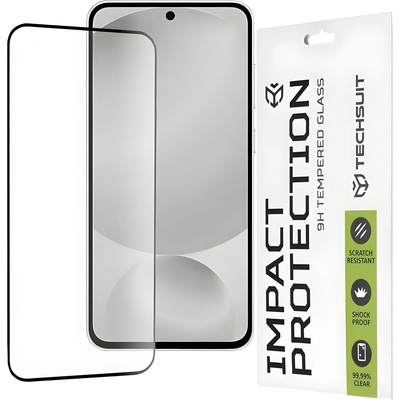 Techsuit защитно пълно покриващо стъкло 111D за Samsung Galaxy S25 FE - Черен KP38544 (38544)
