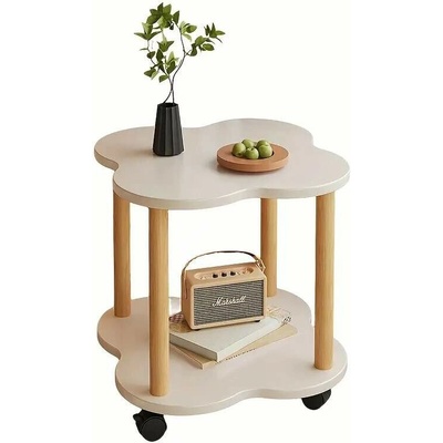 Servírovací stolek dřevo teplá bílá/buk NoBi HENRI – Zboží Mobilmania