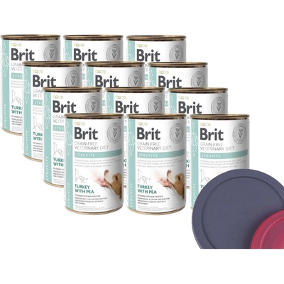 Brit Veterinary Diet Dog Grain Free Struvite Turkey with Pea 12 x 400 g