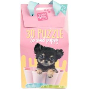 Studio Pets Детски 3D пъзел Studio Pets - Кученце Чихуахуа, 48 части (6334) - baby