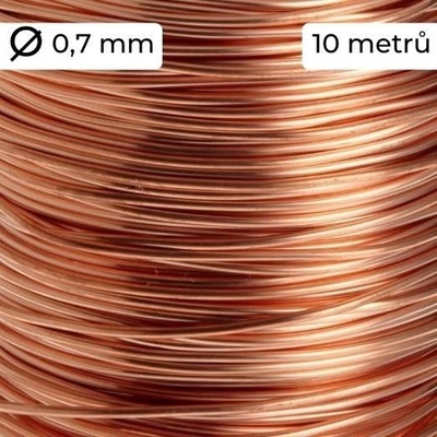 Drát měděný nelakovaný 0,7 mm – Zboží Dáma