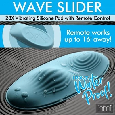 Inmi N Wave Slider 28X Vibrating Pad with Remote Control Blue