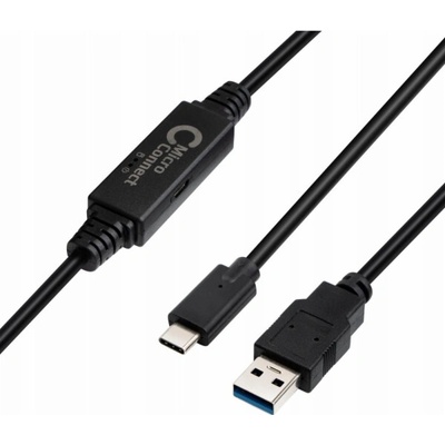 MicroConnect USB3.1CA5AMP USB USB-C - USB-A 5m černý