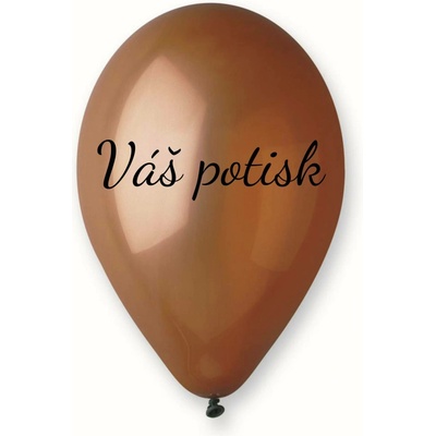 Personal Svet balonku Balónek s textem Hnědý 26 cm