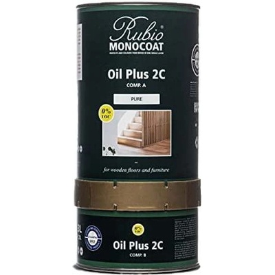 Rubio Monocoat Oil 2C Pure - Двукомпонентно масло за вътрешна употреба 3.5л (3170)