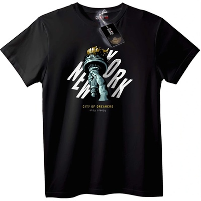 NOONEBRAND Тениска New York Град на Мечтатели - 4XL, White