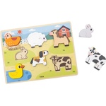 Viga Toys Релефен пъзел Viga Toys - Ферма (44702) - ozone