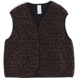 Mazine Дамски поларен елек Mazine Women's Printed Sherpa Vest Fleece vest - Chocolate Brown / Printed (132-1378-0114)