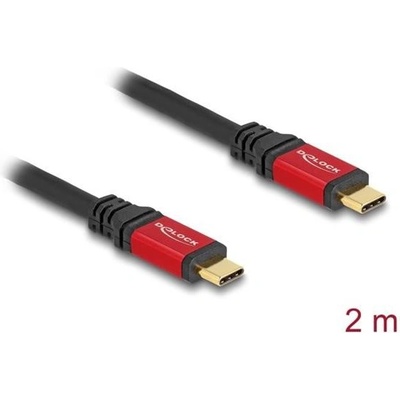 Delock 80091 USB 5 Gbps USB Type-C™ samec na samec PD 3.0 100 W E-Marker, 2m, červený