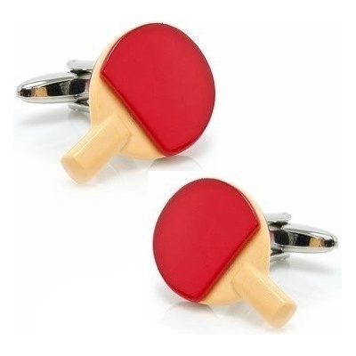 LMK manžetové knoflíčky Pingpongová pálka červená