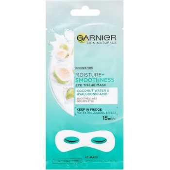 Garnier Moisture+ Smoothness Хидратираща памучна маска за околоочен контур срещу подпухнали очи