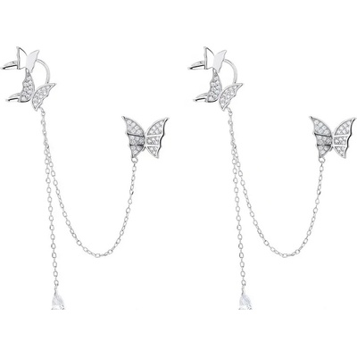 Majya Strieborné náušnice BUTTERFLY 10131