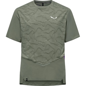 Salewa Мъжка спортна тениска Salewa Pedroc Tech Dry T-Shirt Sport shirt - Faded Green - размер 48 (EU) (216-8515-0112)