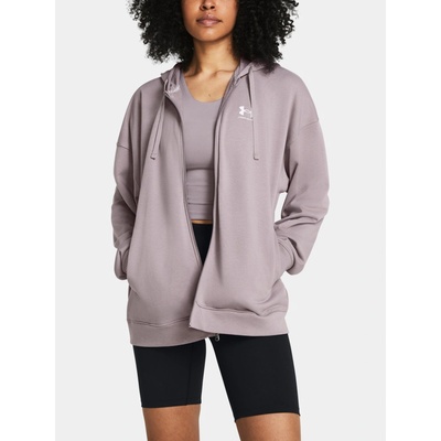 Under Armour mikina s kapucí UA Rival Terry OS FZ Hooded-GRY 1386043-015