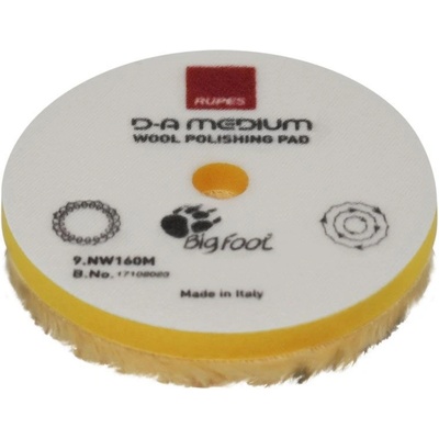 Rupes DA Medium Wool Polishing Pad 130 mm 9.NW130M