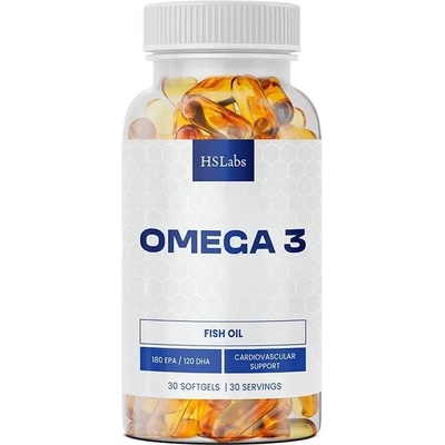 HS Labs Omega 3, 30 софтгел капсули, HS Labs (HS0778)