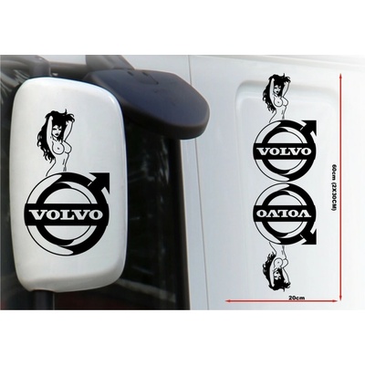 Samolepka na zrkadlo VOLVO - MST29X009 - Biela