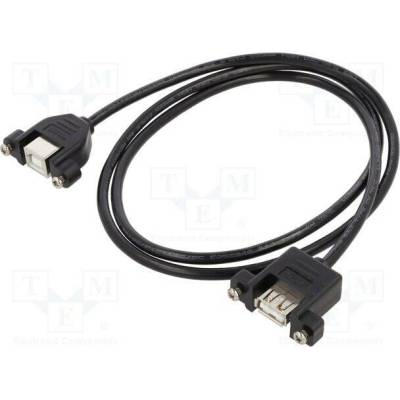 Delock 85108 USB 2.0 USB A zásuvka USB B zásuvka 1m černý