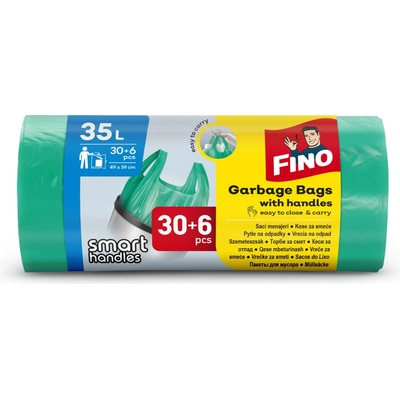 Fino Vrecia zaväzovacie Color 35l 8 µm 30 ks zelené