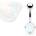 Šperky4U piercing do pupíku opalit WP01121